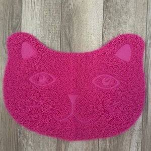 Pink Kitty Litter or Food Mat